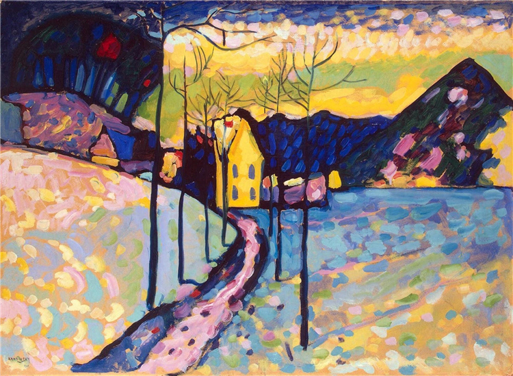 Winter Landscape 1909 Wassily Kandinsky Abstract Oil Painting